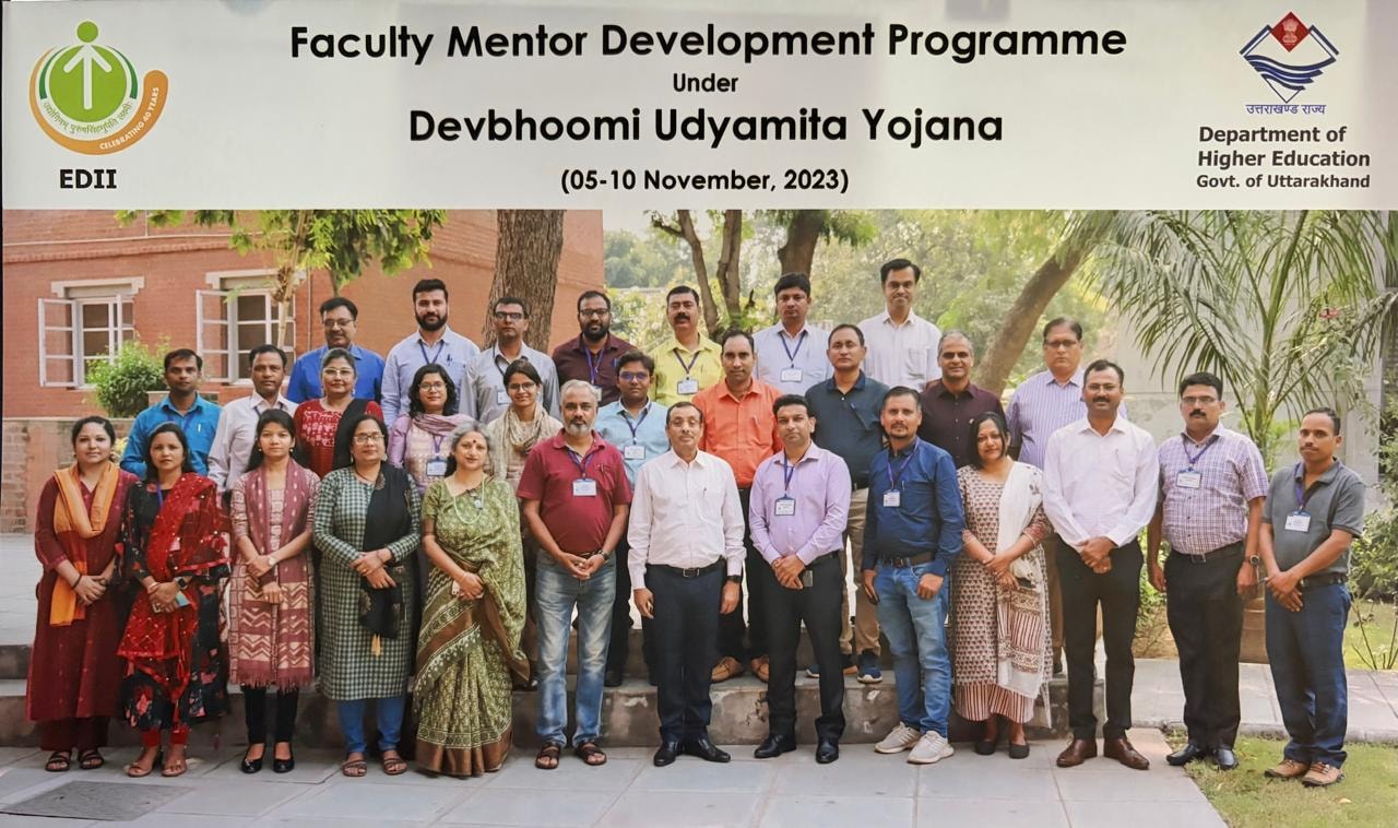 Faculty Mentor Development Programme — Devbhoomi Udyamita Yojana (Nov 2023)